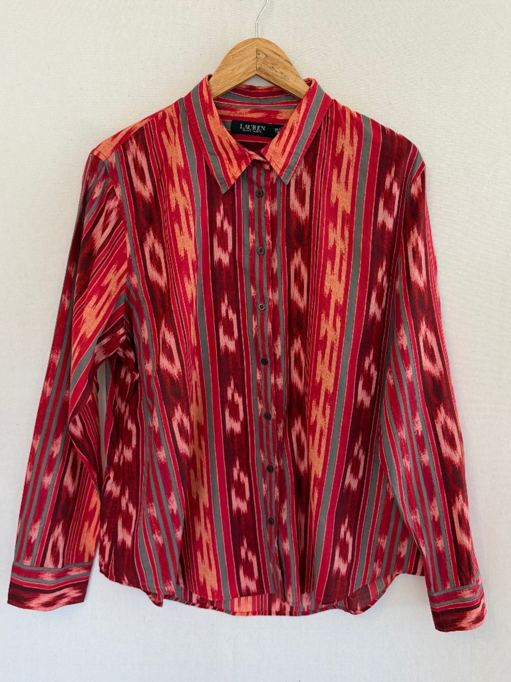 LAUREN RALPH LAUREN Black Label Women’s XXL Southwestern Print Shirt